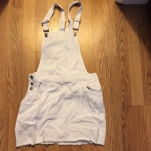White Cotton On Overall Dress